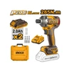 Kép 2/2 - INGCO Akkus ütvecsavarozó 1/4" 285 Nm szénkefe nélküli 20 V (2 x 2,0 Ah akku + töltő)