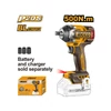 Kép 2/3 - INGCO Akkus ütvecsavarozó 1/2" 500 Nm szénkefe nélküli 20 V (akku és töltő nélkül)