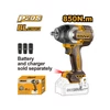 Kép 2/2 - INGCO Akkus ütvecsavarozó 1/2" 850 Nm szénkefe nélküli 20 V (akku és töltő nélkül)