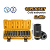 Kép 2/2 - INGCO Gépi hosszú dugókulcs készlet 10 részes 1/2" 10-24 mm CrMo