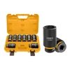 Kép 1/2 - INGCO Gépi hosszú dugókulcs készlet 8 részes 3/4" 26-38 mm CrMo