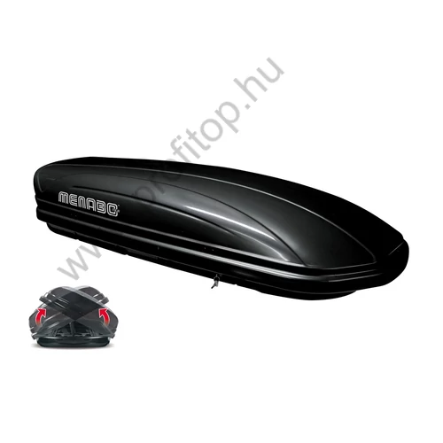 Menabo Mania 580 DUO tetőbox fekete