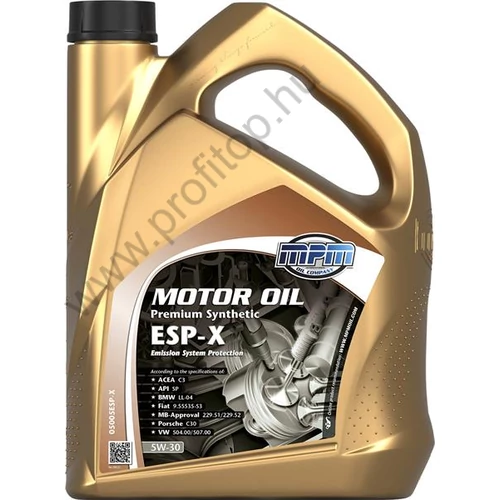 MPM motorolaj 5W-30 Premium Synthetic ESP-X 5L