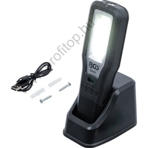 Szerelőlámpa töltőállomással 550 Lumen COB LED BGS