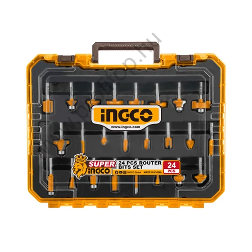 INGCO Felsőmaró készlet 24 részes 6 mm