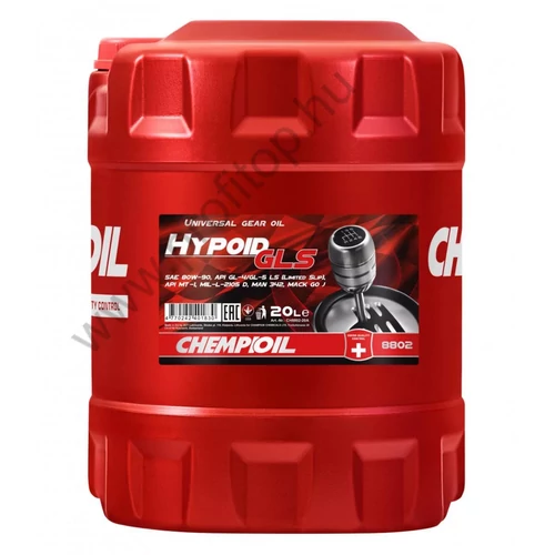 Chempioil 8802 Hypoid GLS 80W-90 GL-4/GL-5 hajtóműolaj 20L