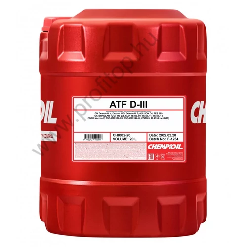Chempioil 8902 ATD Dexron D-III váltóolaj 20L