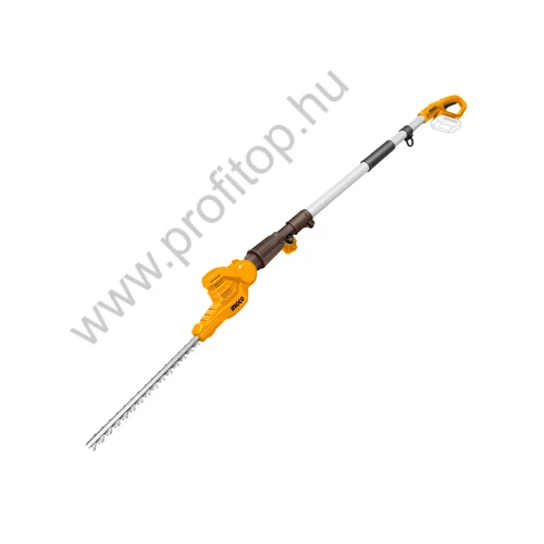 INGCO Akkus magassági sövényvágó 0-400 mm 460 mm 20 V (1 x 2,0 Ah akku + töltő)