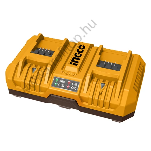 INGCO Dupla akkumulátor töltő 8,0 A 20 V