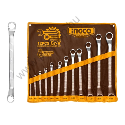 INGCO Csillagkulcs készlet 12 részes 6-32 mm CrV