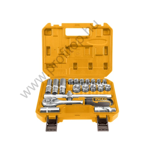 INGCO Dugókulcs készlet 20 részes 1/2" 10-24 mm CrV