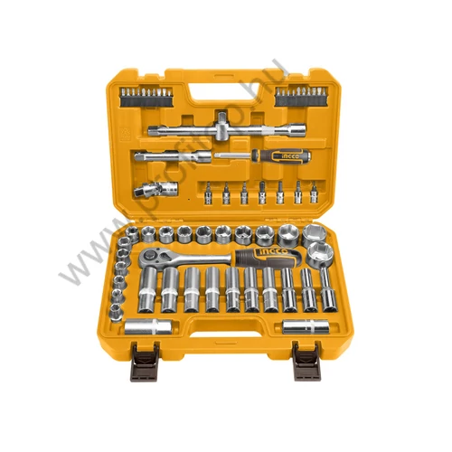 INGCO Dugókulcs készlet 62 részes 1/2" 10-32 mm CrV